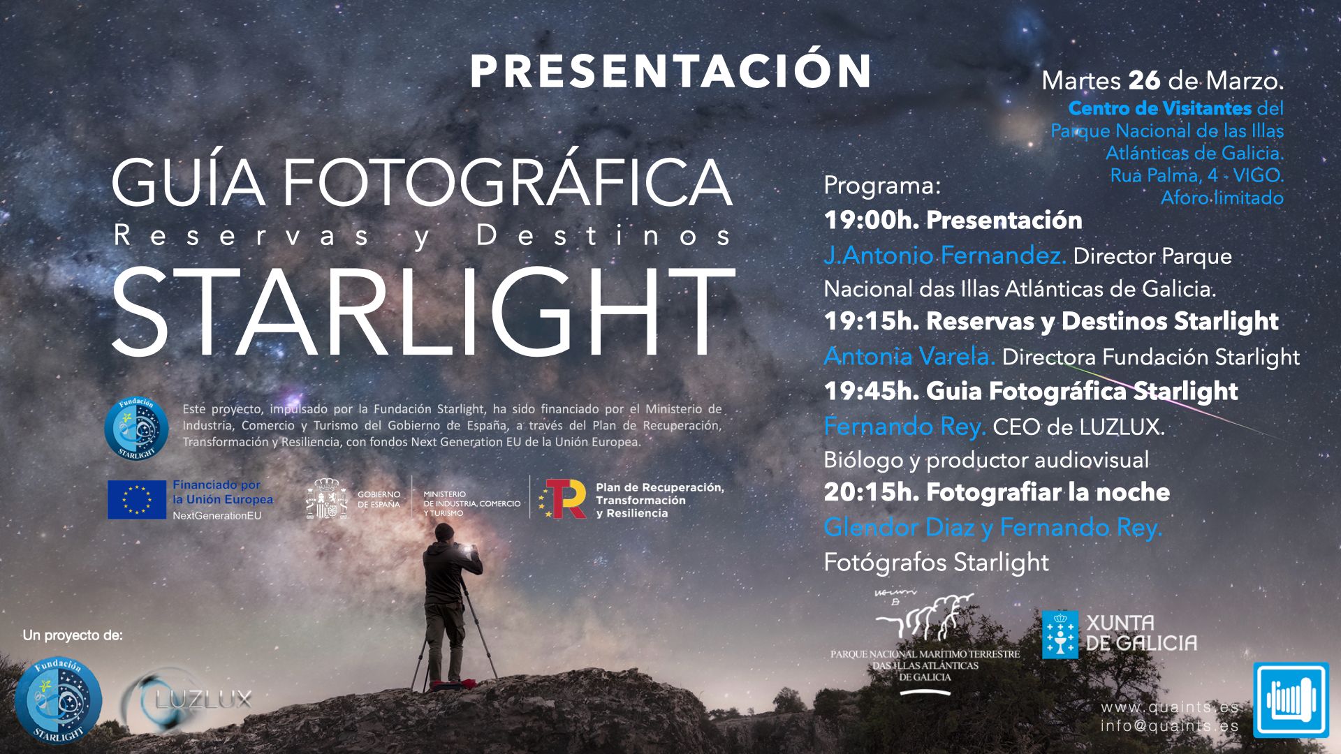 Guía fotografica starligth