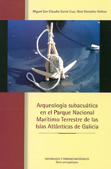 Portada da publicación Arqueoloxía subacuática no Parque Nacional
