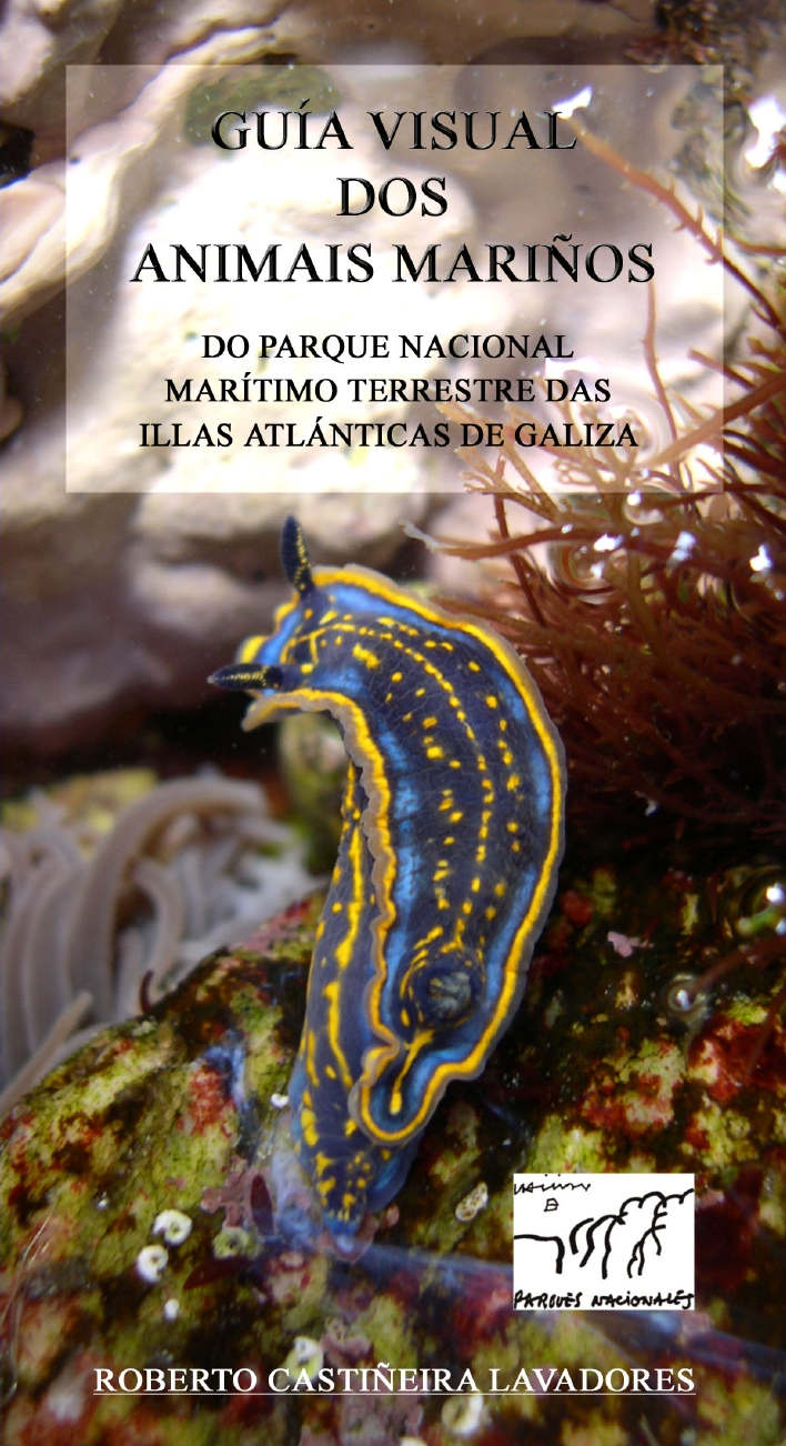 Portada da guía visual dos animais mariños do Parque Nacional