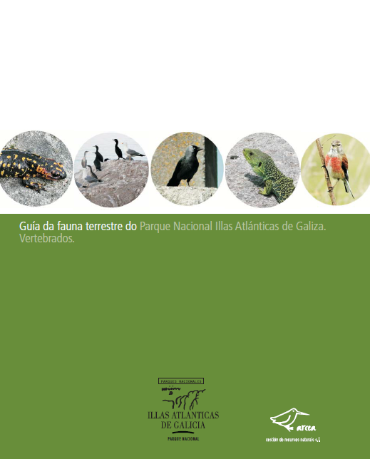 Portada da Guía de Fauna terrestre do Parque Nacional