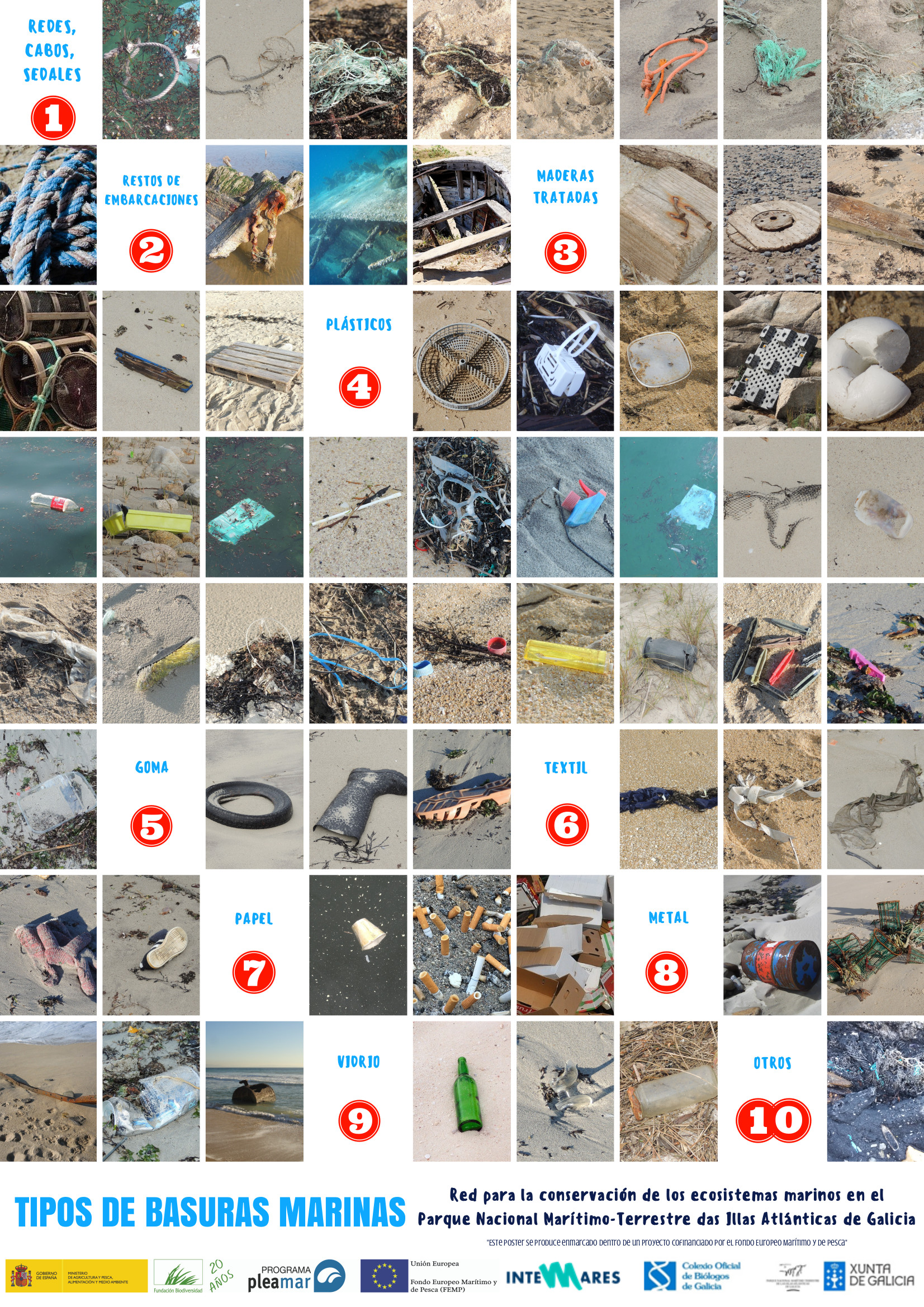 Tipos de refugallos mariños