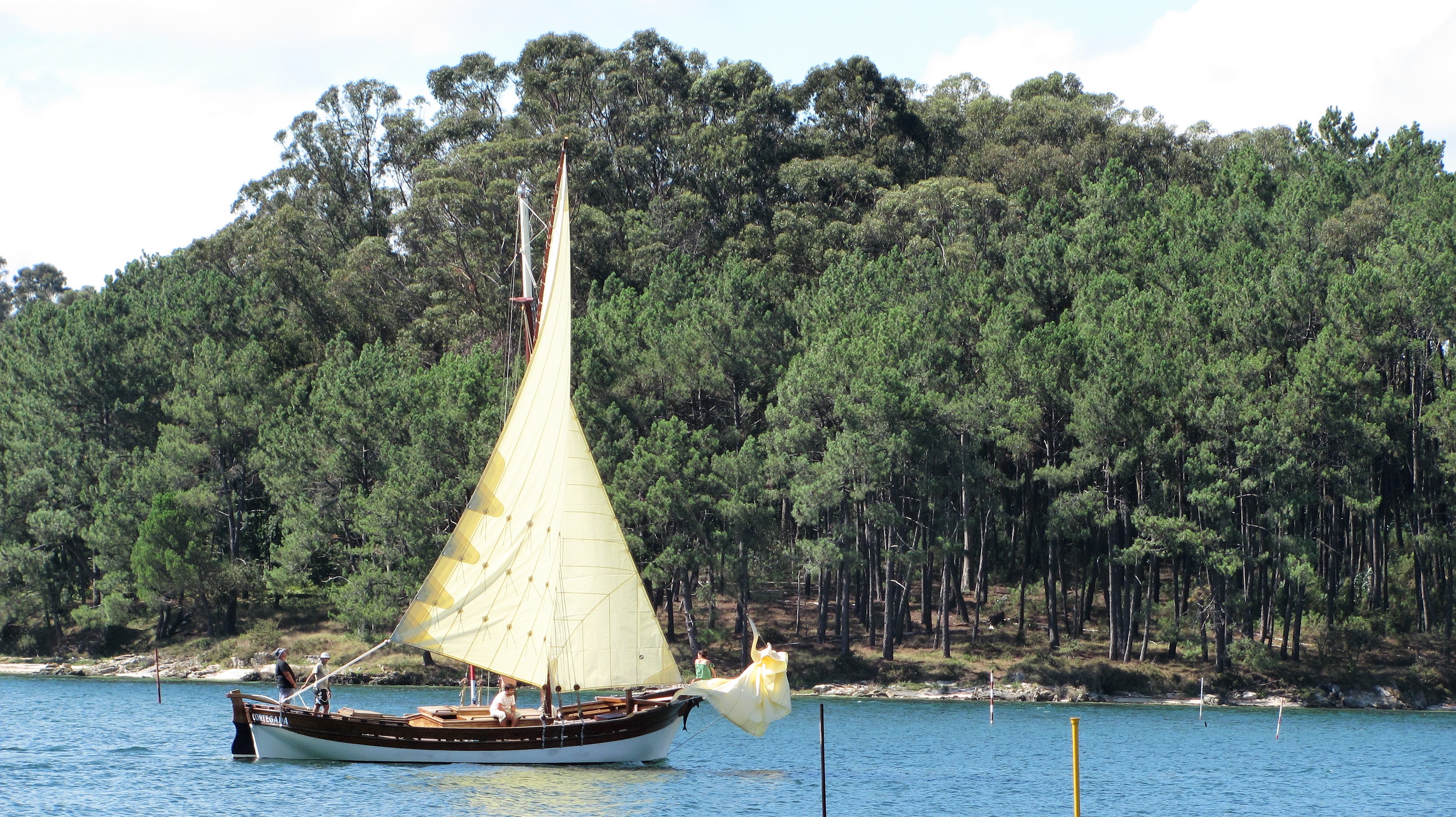 Barco en Cortegada