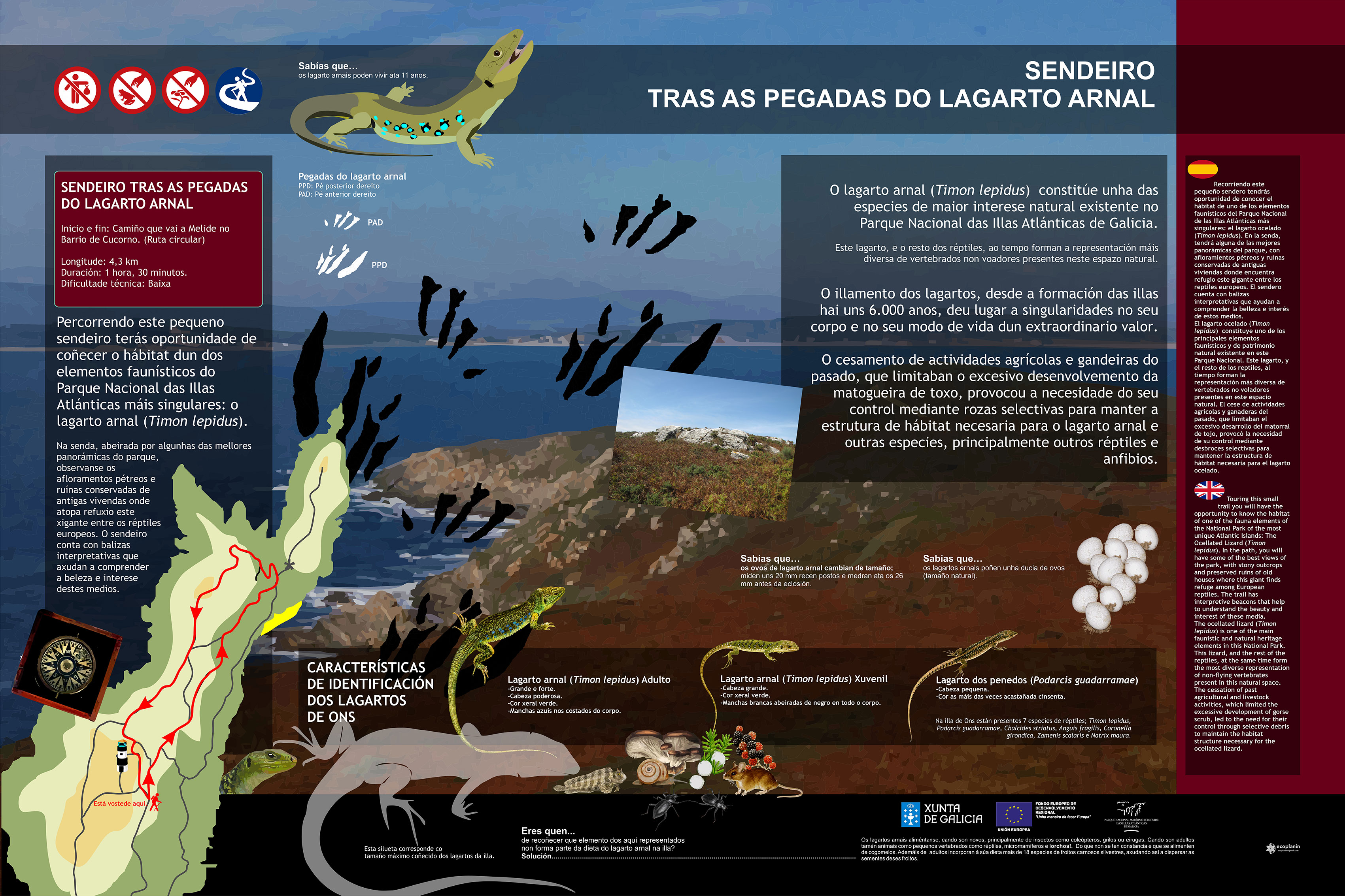 Panel Ruta do Lagarto