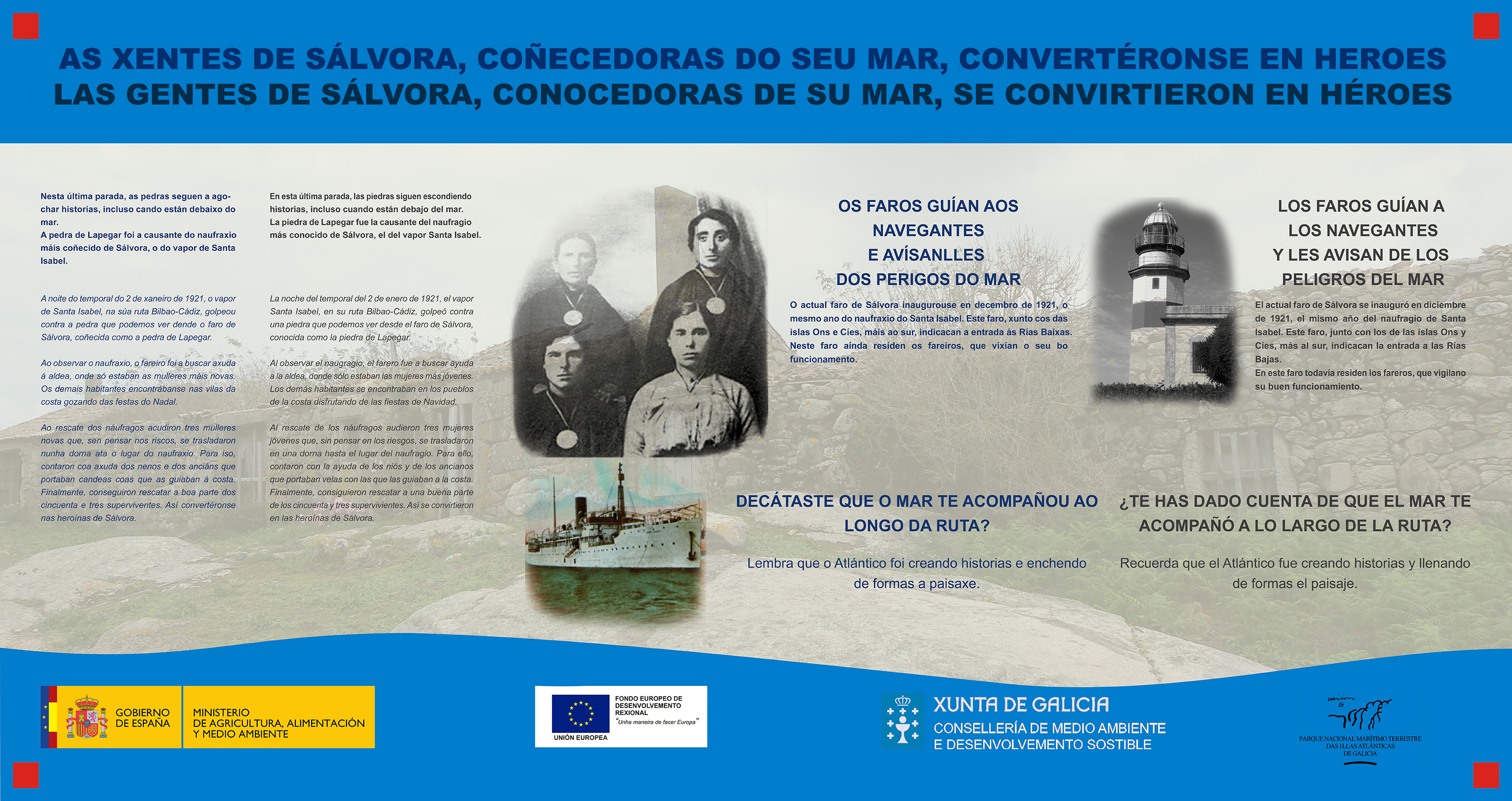 Sálvora - Panel Faro - Santa Isabel