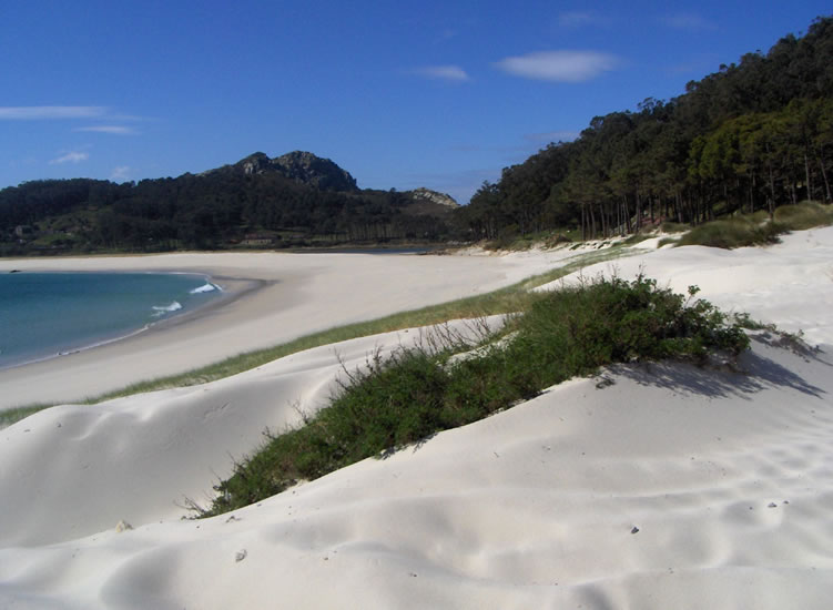 Cíes praia e duna de Rodas